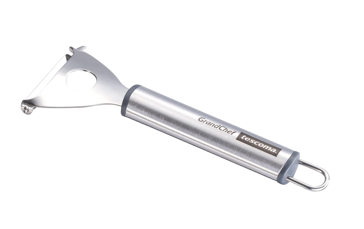 Tescoma 428231 Yan Bıçak Ağızlı Soyucu, Paslanmaz Çelik, Gri