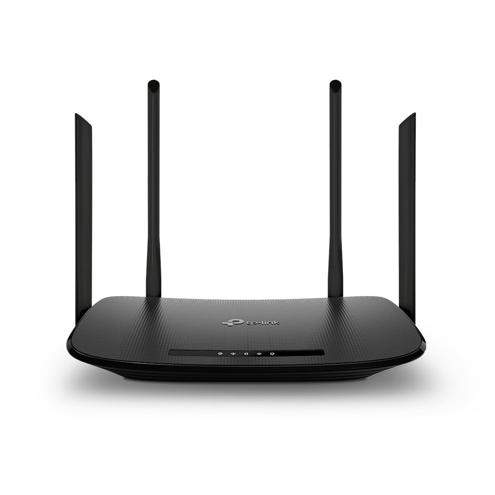 TP-Link Archer VR300, AC1200 Mbps Kablosuz Dual-Band Fiber Destekli VDSL/ADSL Modem Router, 4 Ethernet Portu ve 4 Harici Anten, Tether Uygulaması ile Kolay Kurulum