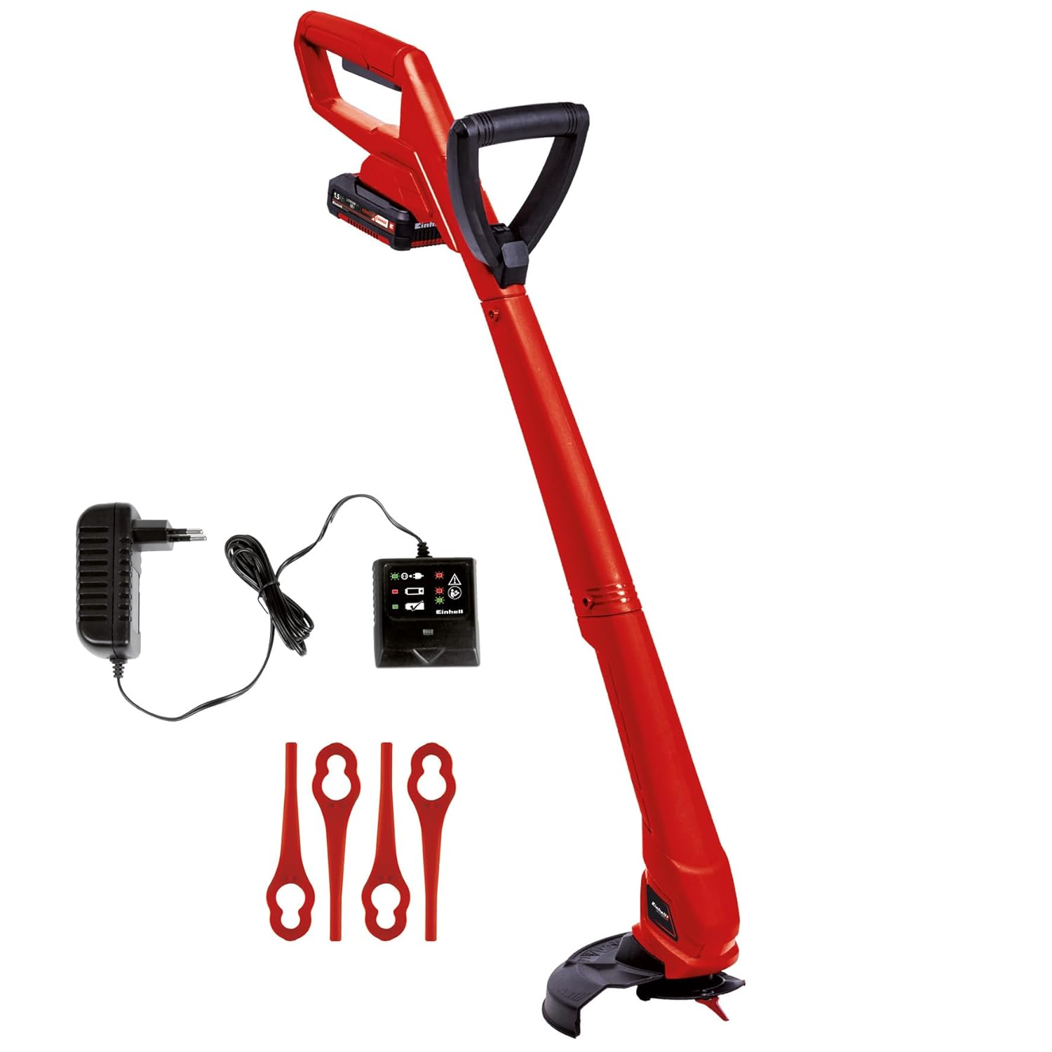 Einhell Akülü Kenar Kesme GC-CT 18/24 Li P Power X-Change (Li-Ion, 18V, 8500 dev/dak, 24 cm kesme genişliği, darbelere dayanıklı plastik gövde, 1,5 Ah akü ve şarj cihazı dahildir) - 3411102