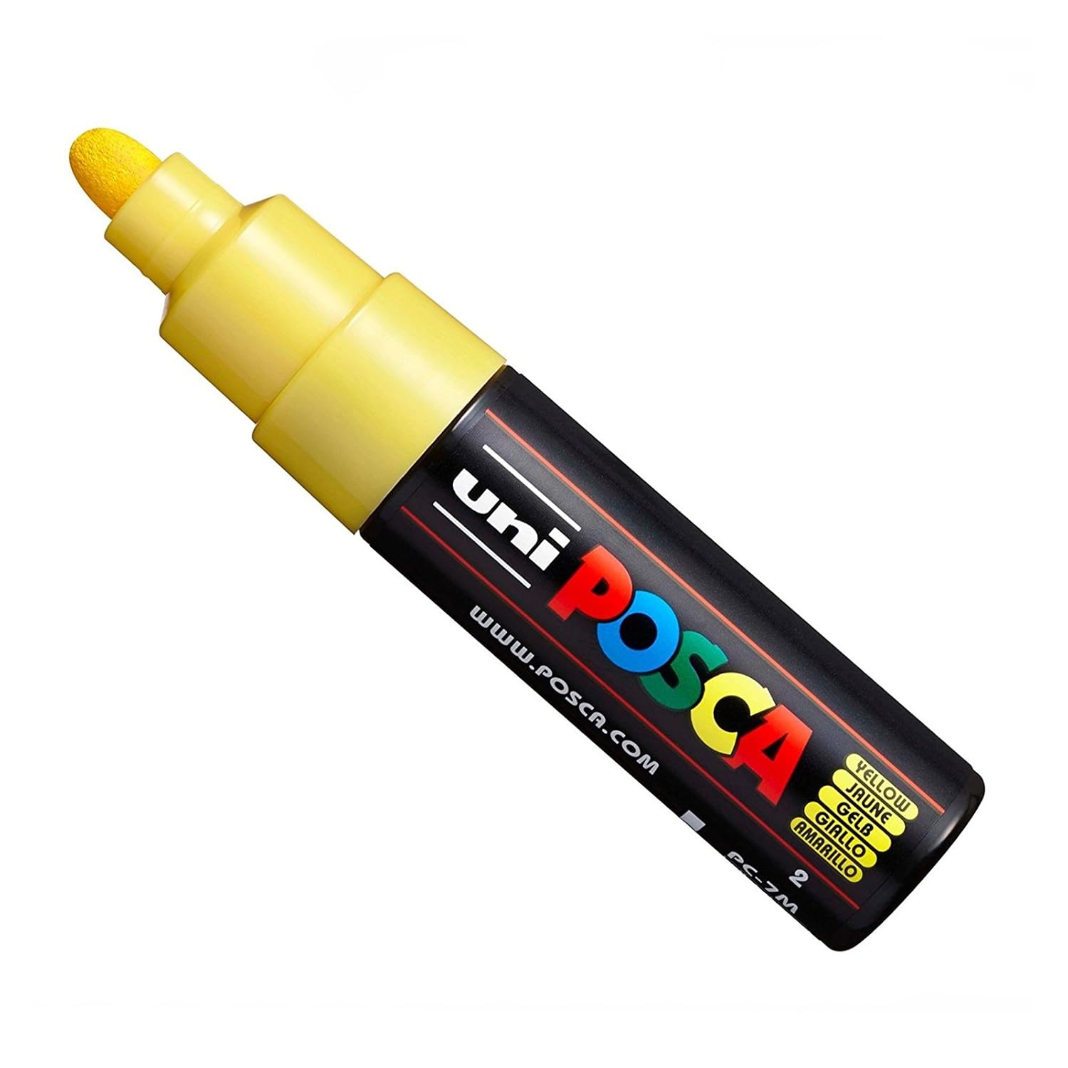Posca Uni PC-7M Boya İşaretleyici Sanat Kalemleri - Büyük Uçlu 4,5-5,5 mm - 15 Renk - 2017 için Yeni - Sarı