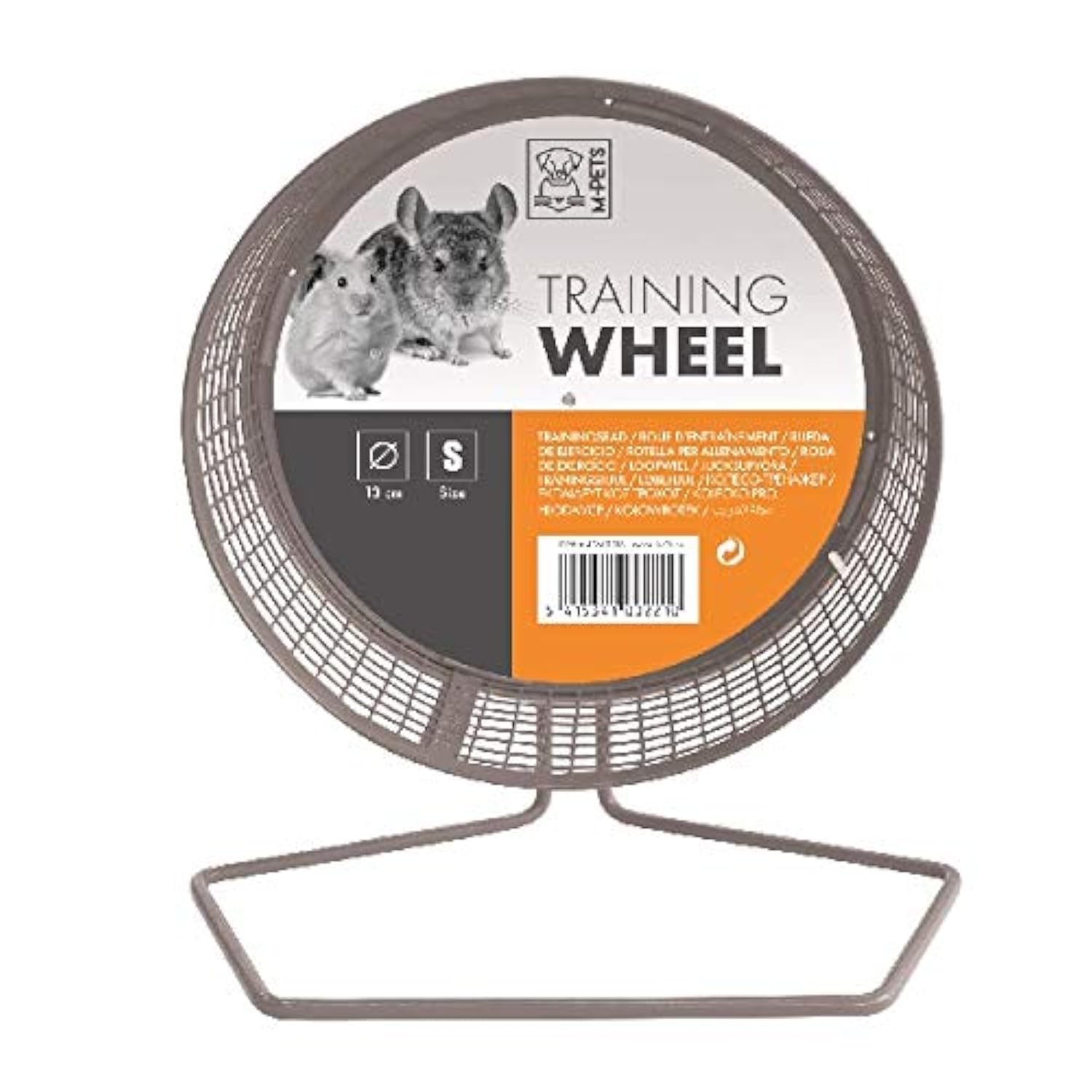 M-PETS TRAINING METAL HAMSTER ÇARKI AYAKLI 18CM (M)