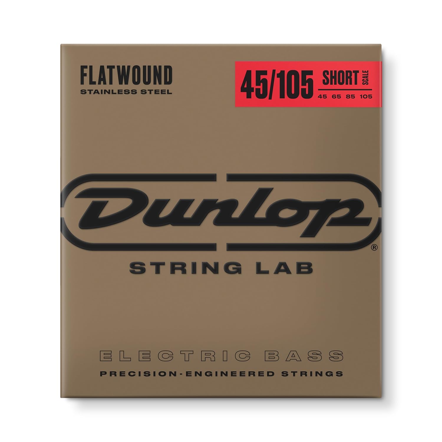 JIM DUNLOP Flatwound Kısa Ölçekli 45/105 Orta 4/SET Bas Gitar Telleri