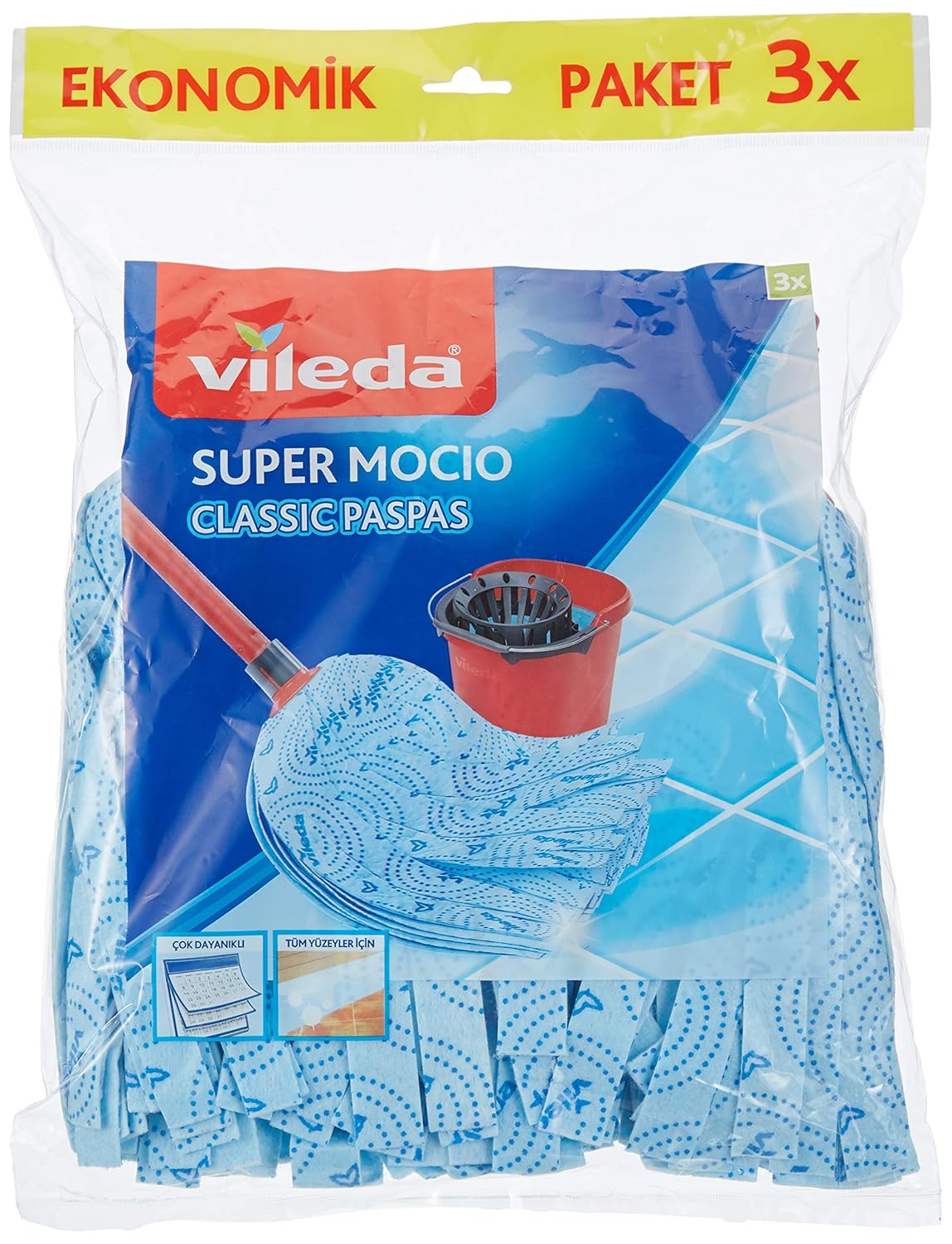 Vileda Klasik Yedek Paspas, 3 Parça