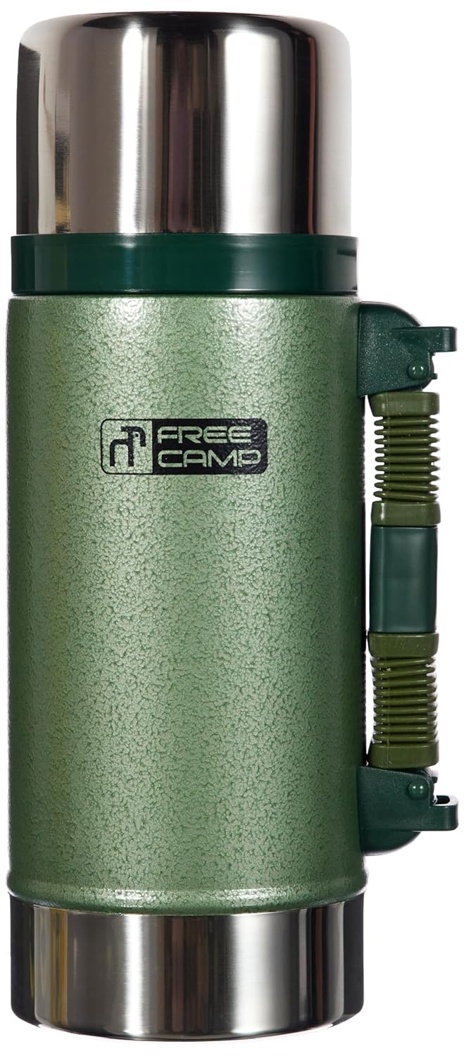 Freecamp Marvel Termos, 700 ml, Unisex, Çelik, BPA İçermez, 12 Saat Sıcak, 24 Saat Soğuk Tutma, Yeşil