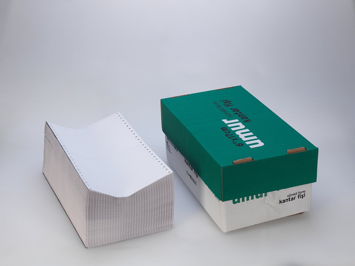 Umur 6" x 17 cm 4/N Baskısız Kantar Fişi, 2000 Yaprak