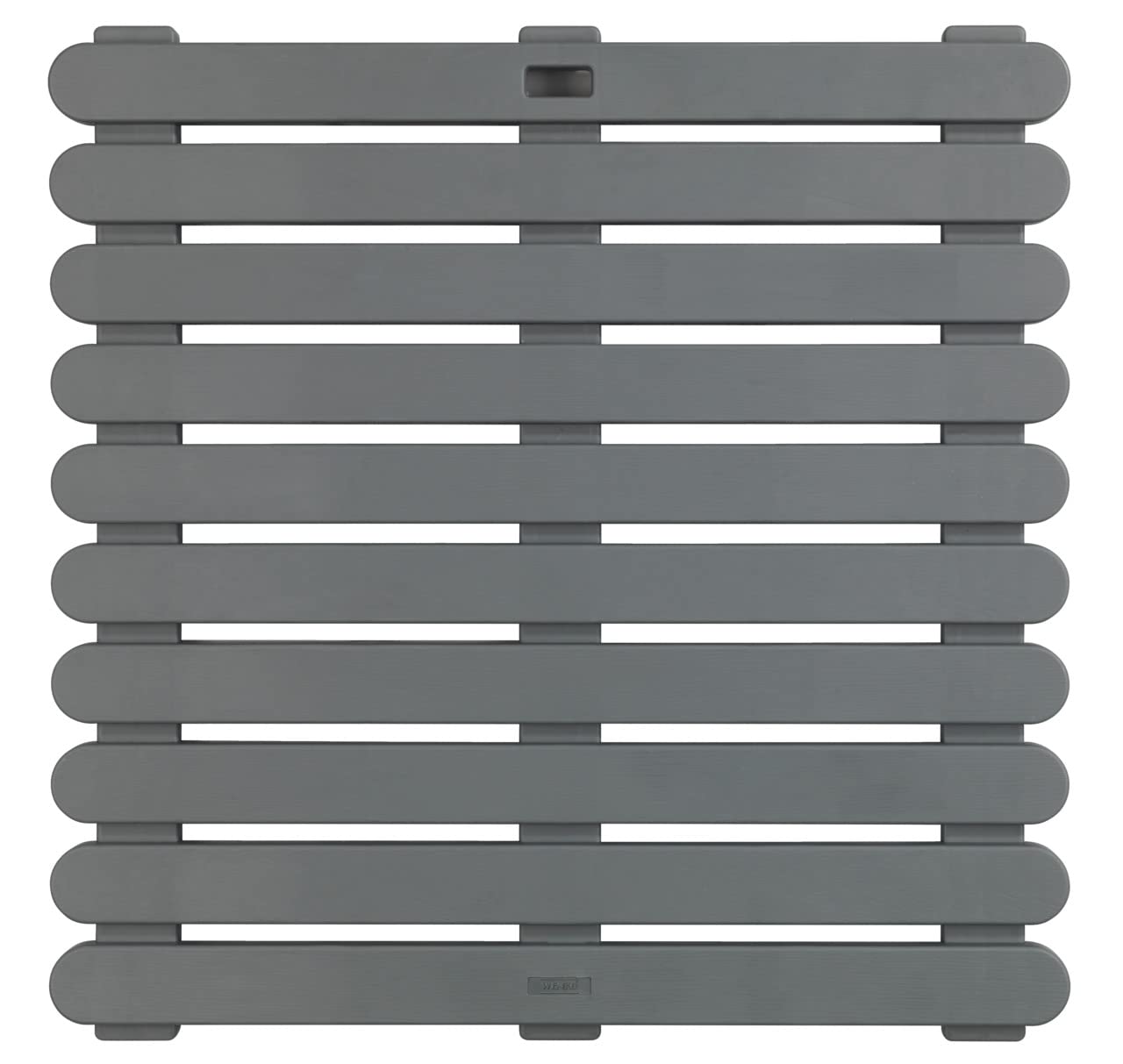 WENKO İç ve Dış Mekan Banyo Paspası Gri 55 x 55 cm Duş Paspası, Duş Paspası, Banyo Paspası, Yüzme Havuzu Paspası, Kaymaz Yapılı Sauna Paspası Gri