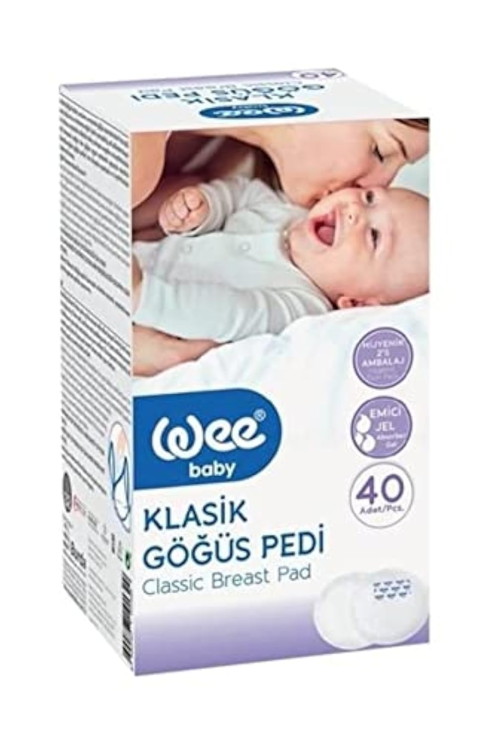 Wee Baby 40'lı Klasik Yapışkanlı Göğüs Pedi