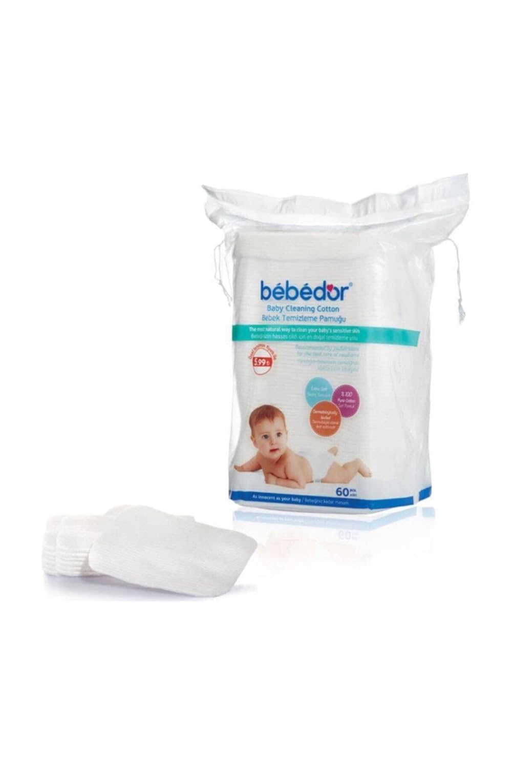 Bebedor 631 Temizleme Pamuk, Çok Renkli (Paketleme Değişir), 0.1 kg