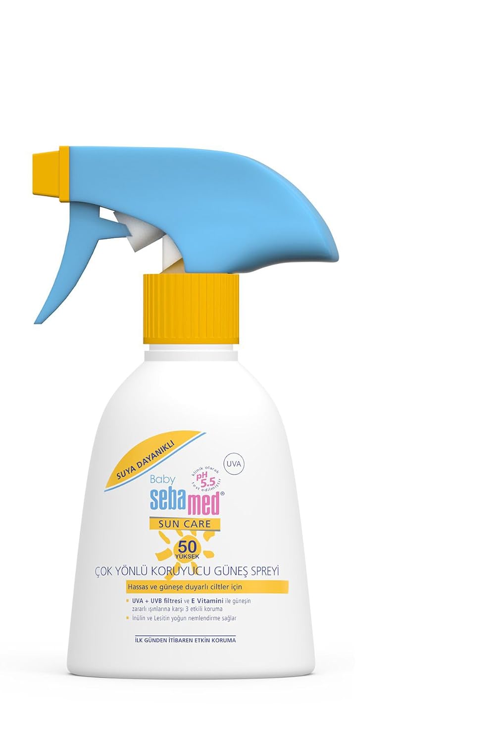Sebamed Baby SPF 50+%98 UVA Korumalı UVB Filtreli Çok Yönlü Koruyucu Çocuk Güneş Spreyi 200 ml