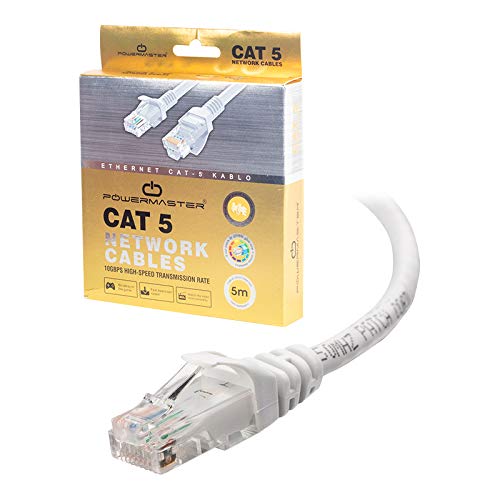 Powermaster 5 Metre Ethernet Kablosu Cat5 Orjinal Başlikli