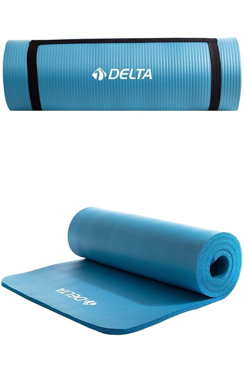 Delta Konfor Zemin 15 MM Taşıma Askılı Pilates Minderi Yoga Matı, Lila, 15 MM