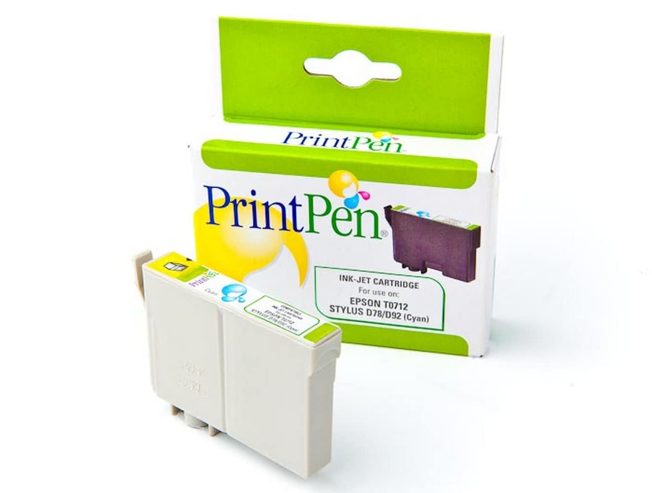 PRINTPEN EPSON T0712 Cyan Muadil Mürekkep Kartuşu