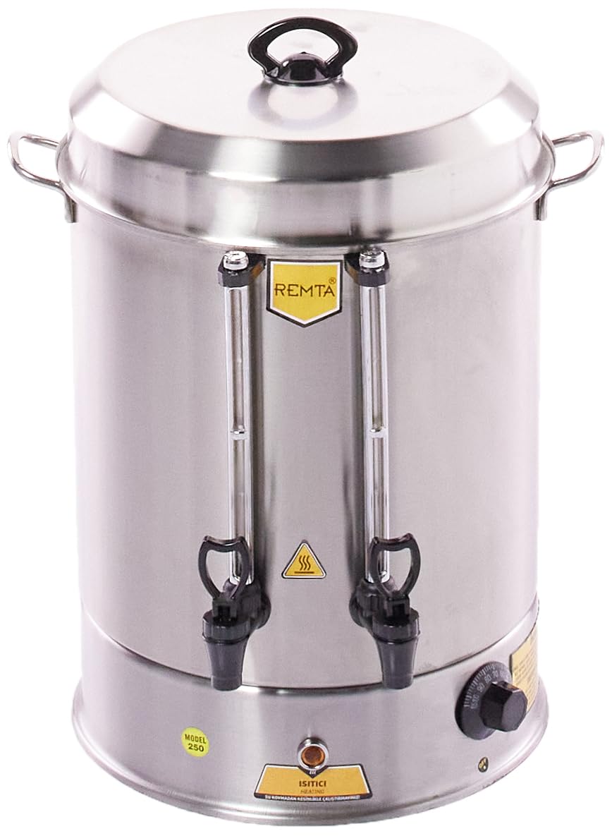 Remta Standart Çay Makinesi, 250 Bardak, Gümüş, 22 lt