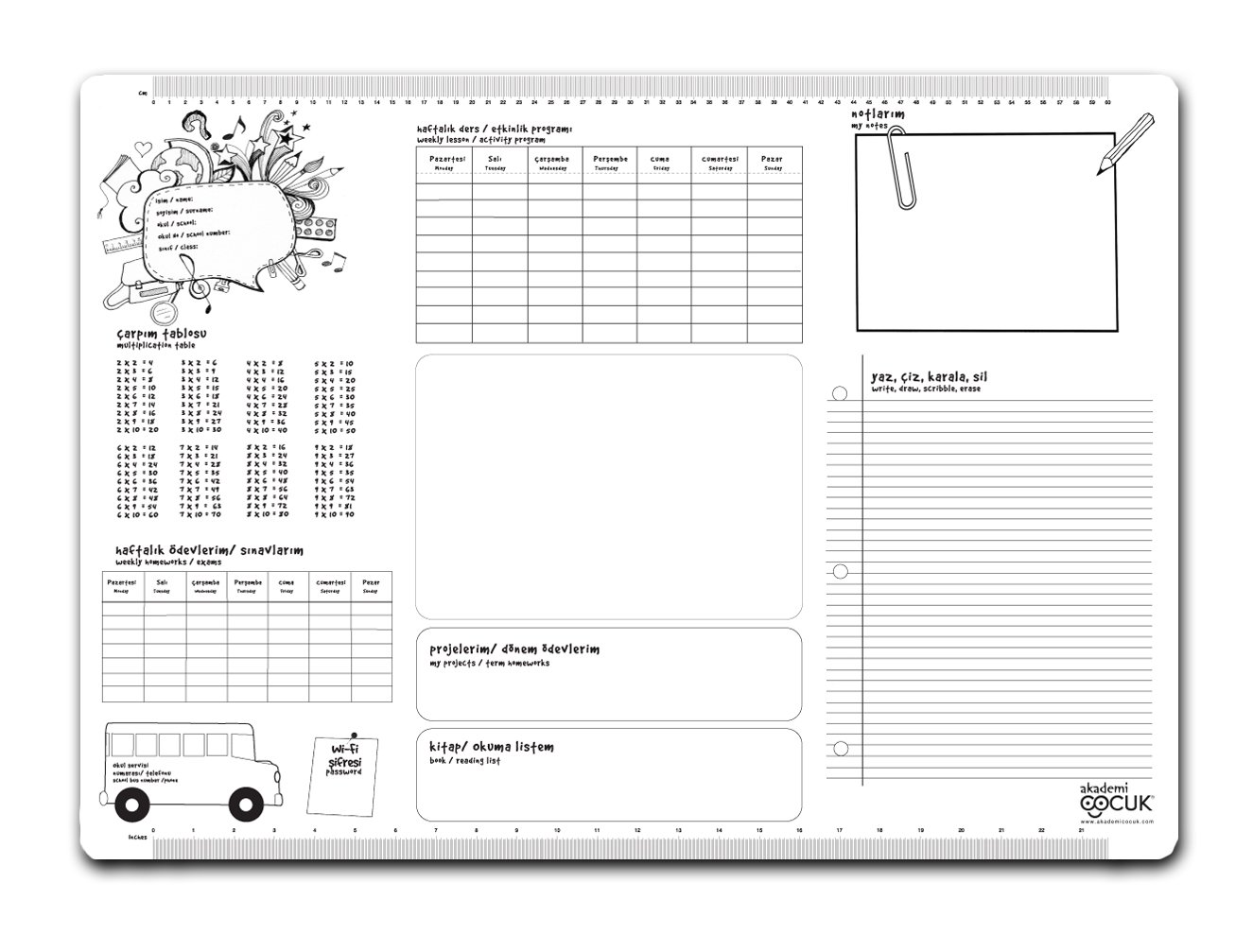 Akademi Çocuk Çalışma Masam