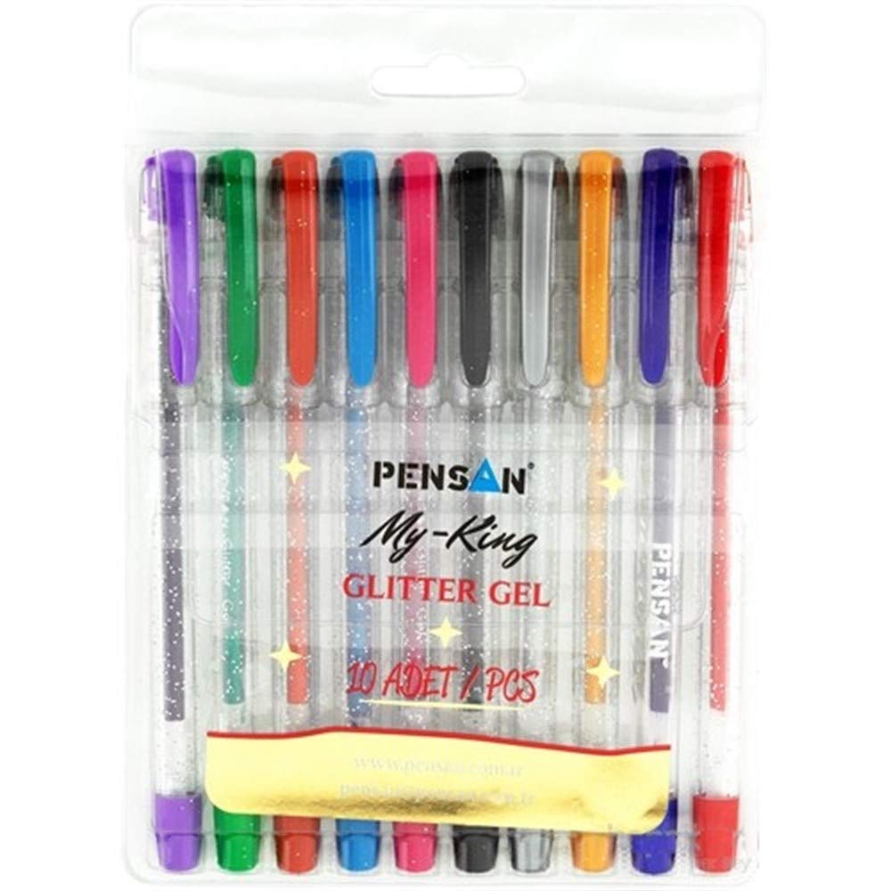Pensan My-Kıng Simli Jel Kalem 10Lu Set - PE02227JK00S10