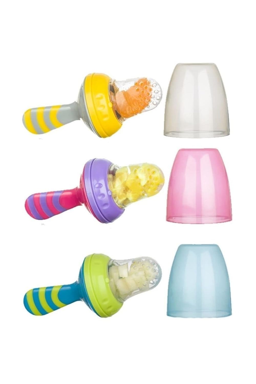 Bebedor 589 Silikon Meyve Ve Sebze Besleyici, Sarı, 6+ Ay, 0.08 kg