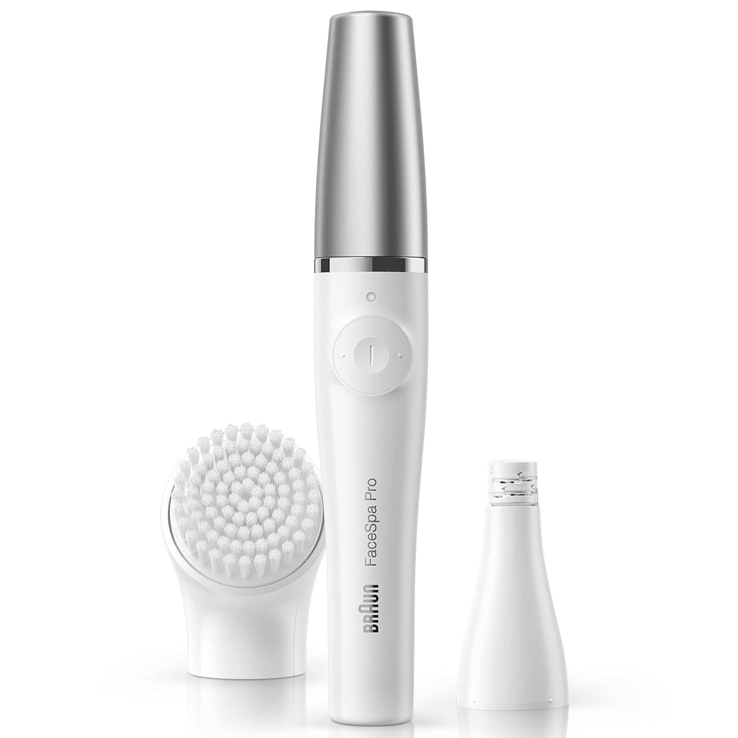 Oral-B Braun Facespa Pro 910 Yüz Epilatörü Beyaz/Gümüş - Evde Salon Güzelliği Için 2'Si 1 Arada Yüz Epilasyonu Ve Temizleme Fırçası Sistemi, 1 Ekstra Ürün
