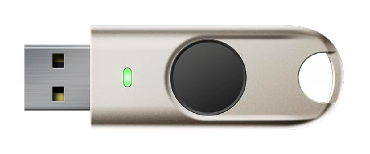 FEITIAN BioPass K27 USB Güvenlik Anahtarı - İki Faktörlü Kimlik Doğrulayıcı - FIDO U2F + FIDO2 ile USB-A - Biyometrik Parmak İzi