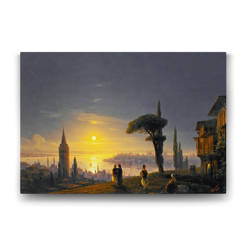 İvan Ayvazovski - Galata Kulesi Tablosu - 125x80cm
