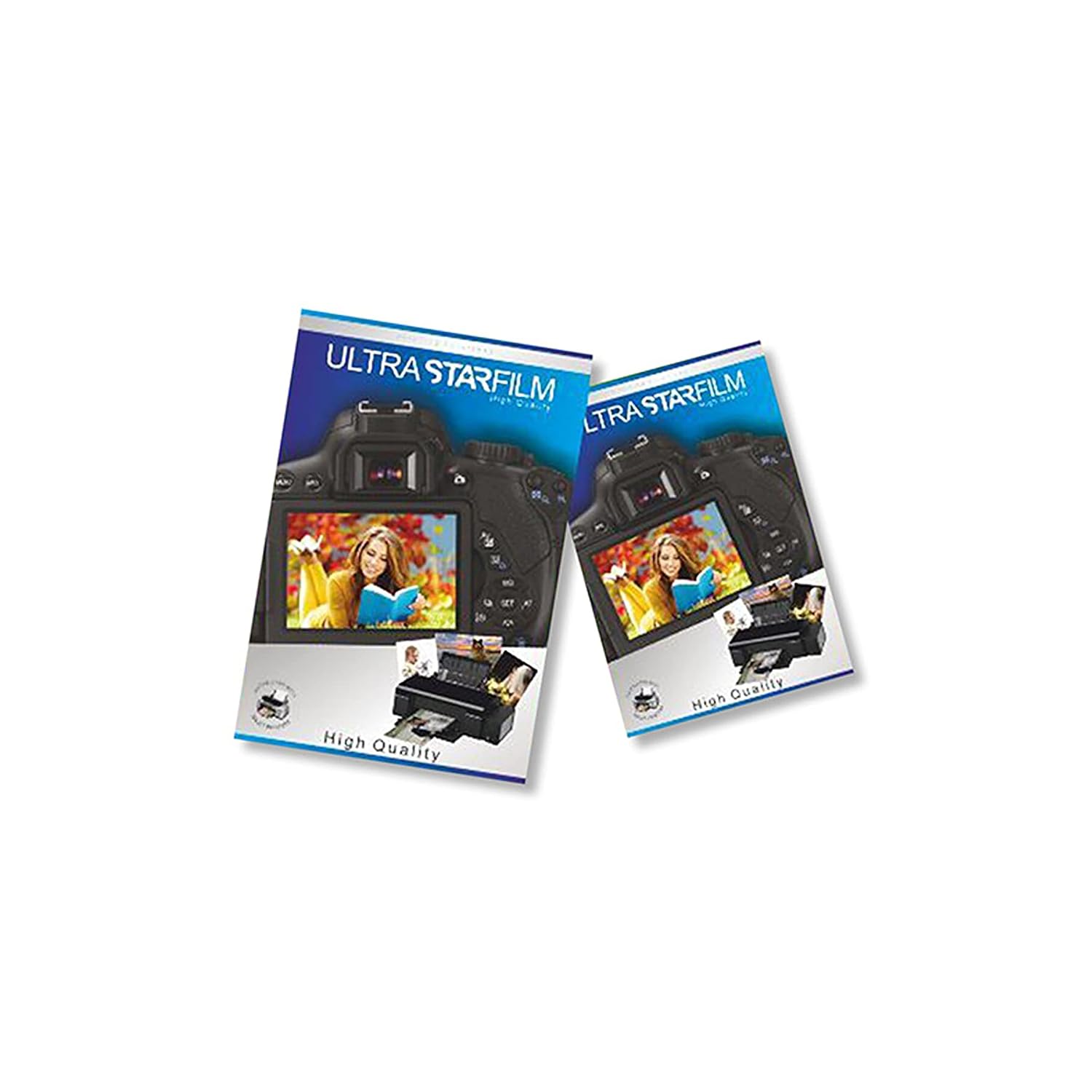 A4 Çift taraflı Ultra Starfilm Parlak Kuşe Kağıt 300Gr - 50 adet (Mürekkepli Yazıcılar İle Uyumlu)