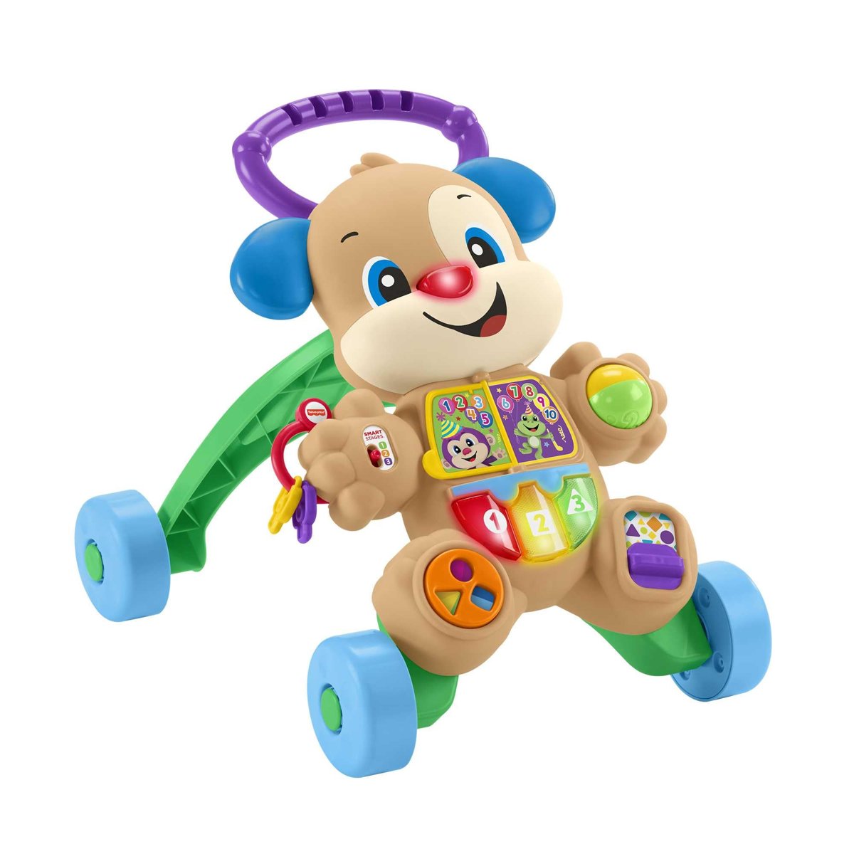 Fisher Price Eğlen & Öğren Yaşa Göre Gelişim, Eğitici Köpekçik Yürüteç (Türkçe), Aynı Zamanda Renkleri, Şekilleri, Sayıları ve Daha Fazlasını Sunar FTG10