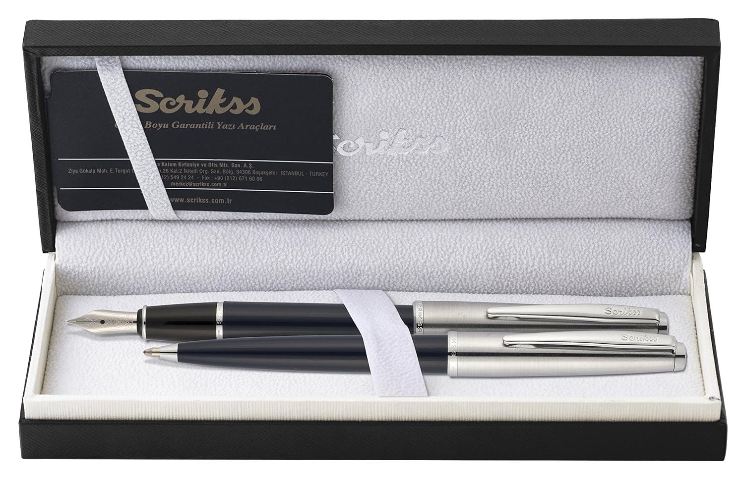 Scrikss Metropolis 78 Dolma Kalemtükenmez Kalem Takım Lacivert