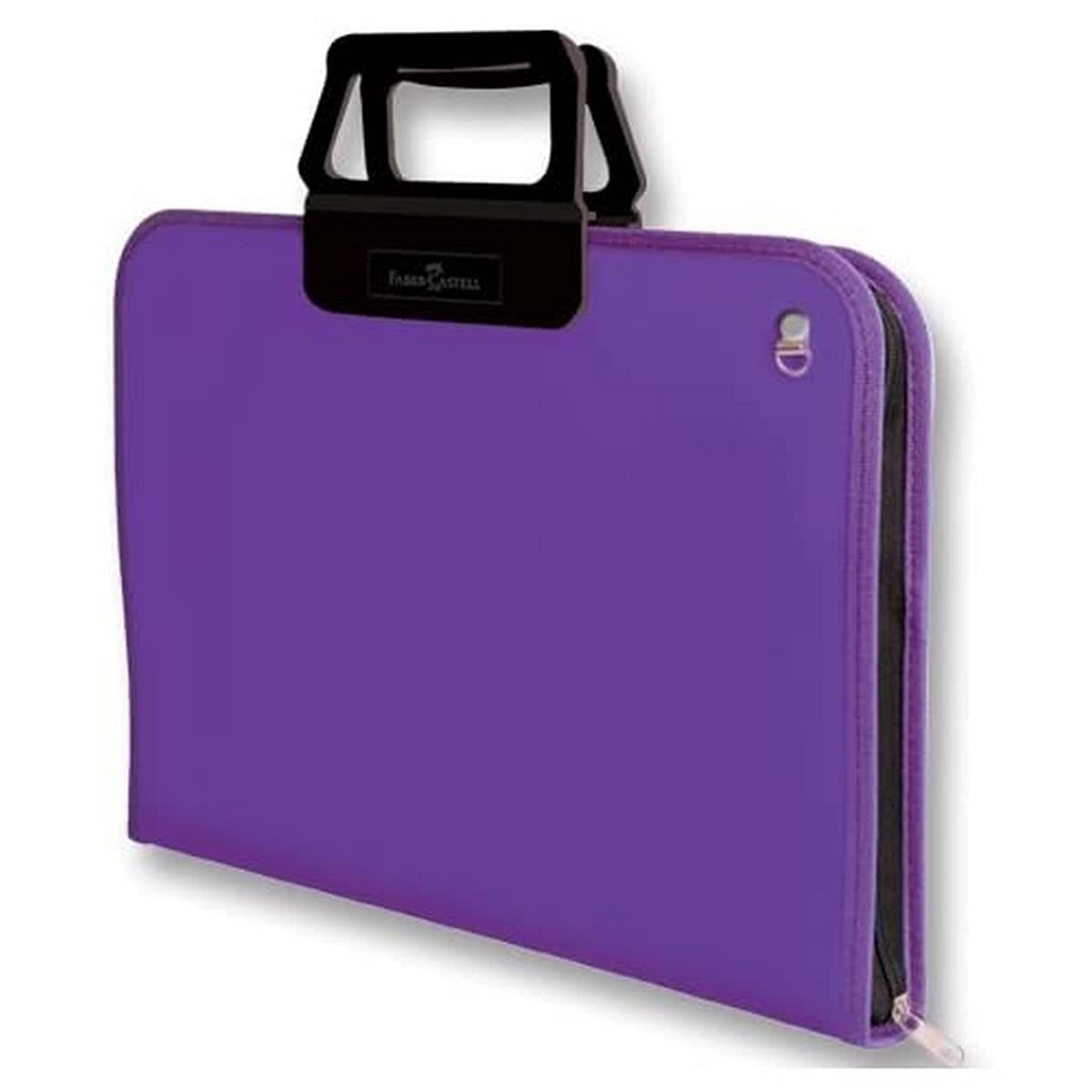 Faber-Castell Proje Çantası Mor, 28x38 cm, Askılı Taşıma, Kalemlikli, Sert Kapaklı, El Yormayan Ergonomik Kulp