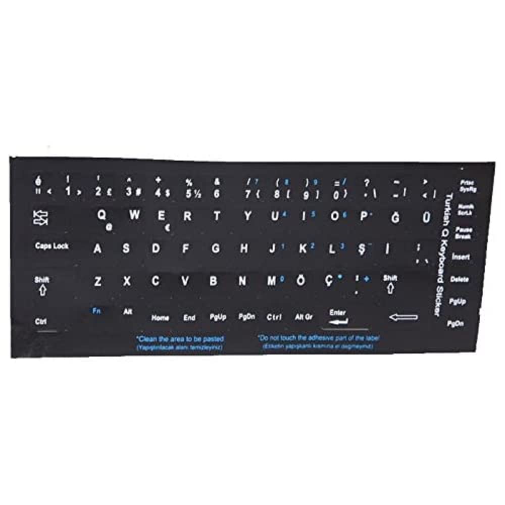 Addison 300161, Türkçe Q Siyah Klavye Stiker