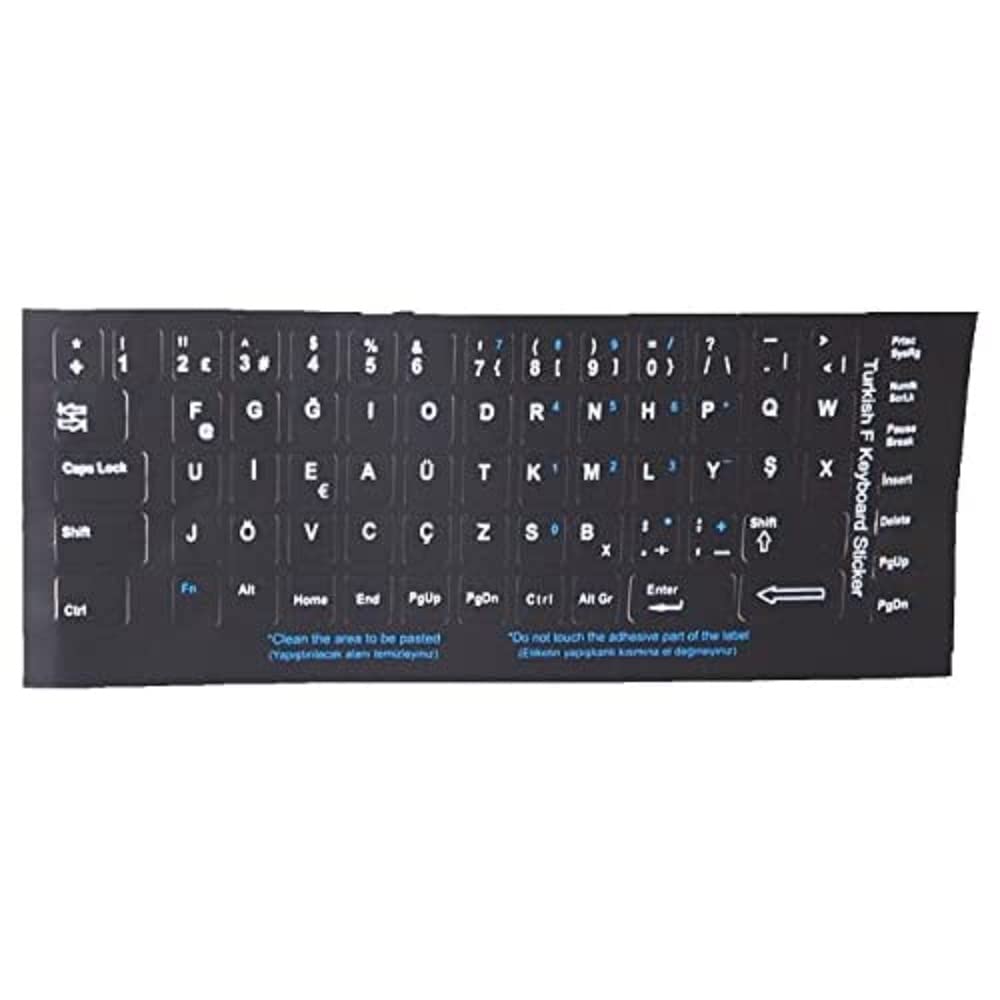 Addison 300162 Türkçe F Siyah Klavye Stiker