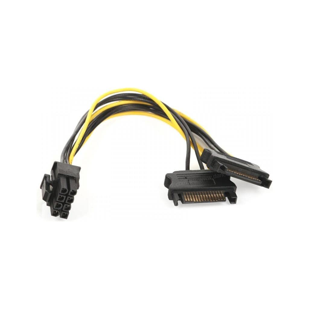 Dark DK-CB-P203 2 x SATA - 6+2 PIN PCI-E Dönüşütürücü Güç Kablosu