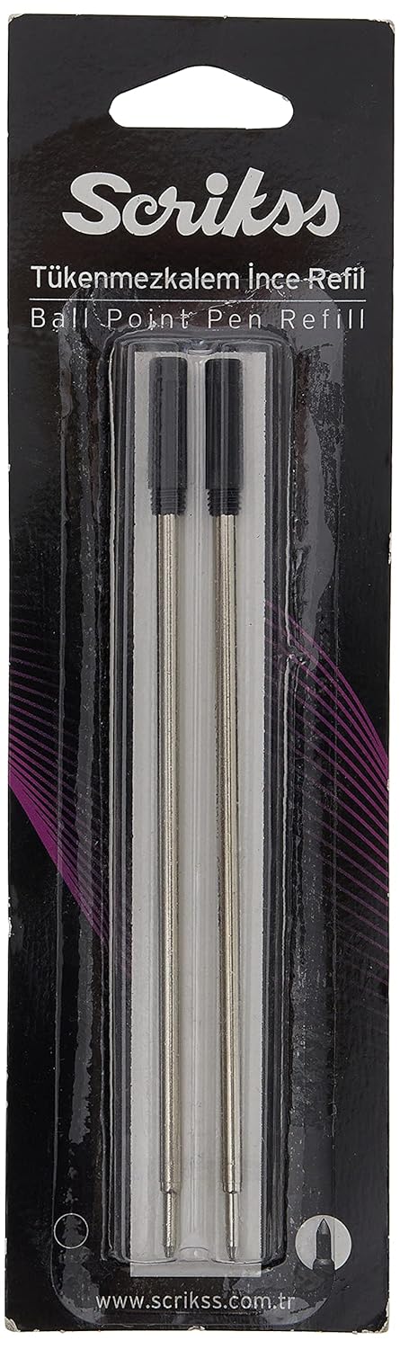 Scrikss 711 Slim Tükenmez Refil Siyah