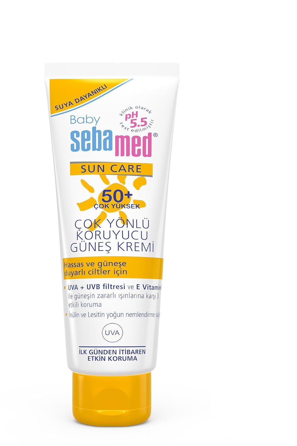 Sebamed Baby SPF 50+ UVA - UVB Filtresi ve E Vitamini Etkili Çok Yönlü Koruyucu Çocuk Güneş Kremi 75 ml