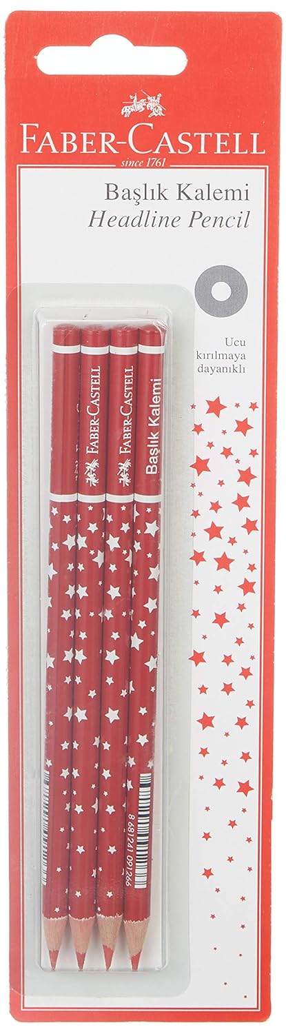 Faber-Castell Başlık Kalemi Yıldız Kırmızı