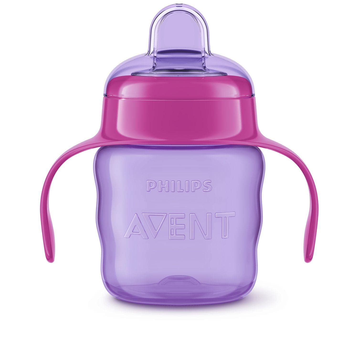 Philips Avent Eğitici Damlatmaz Bardak, 6 Ay+, Kız Bebekler için, Yumuşak Silikon Uç, Kolay Tutuş, Sızdırmaz Tasarım, Bulaşık Makinesinde Yıkanabilir, 200 ml, SCF551/03