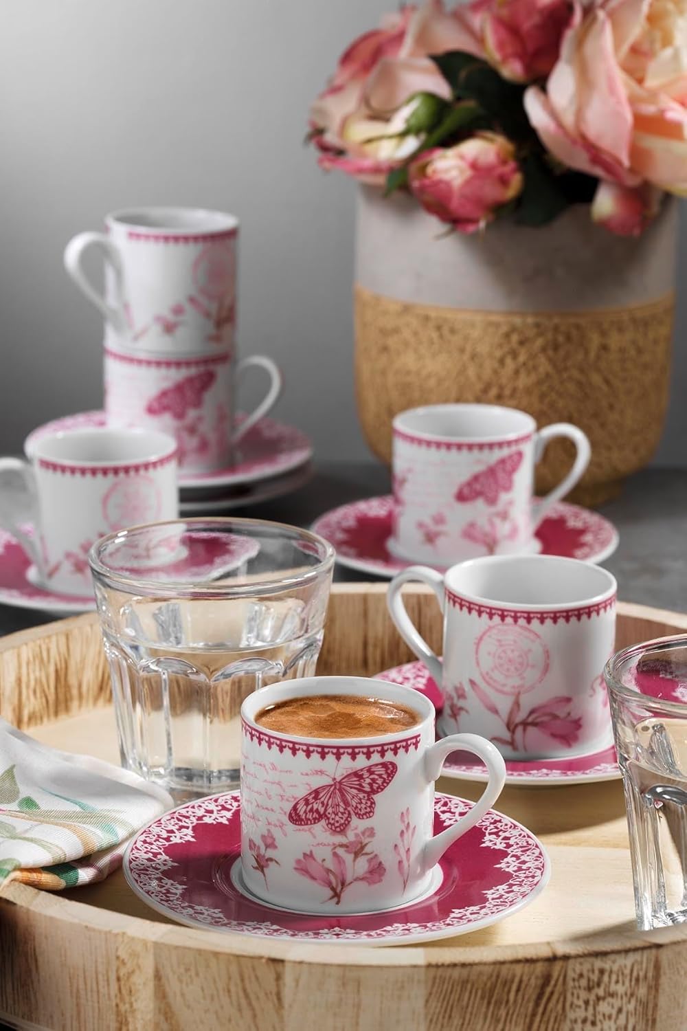 Kütahya Porselen Rüya 12 Parça 6 Kişilik Kahve Takımı