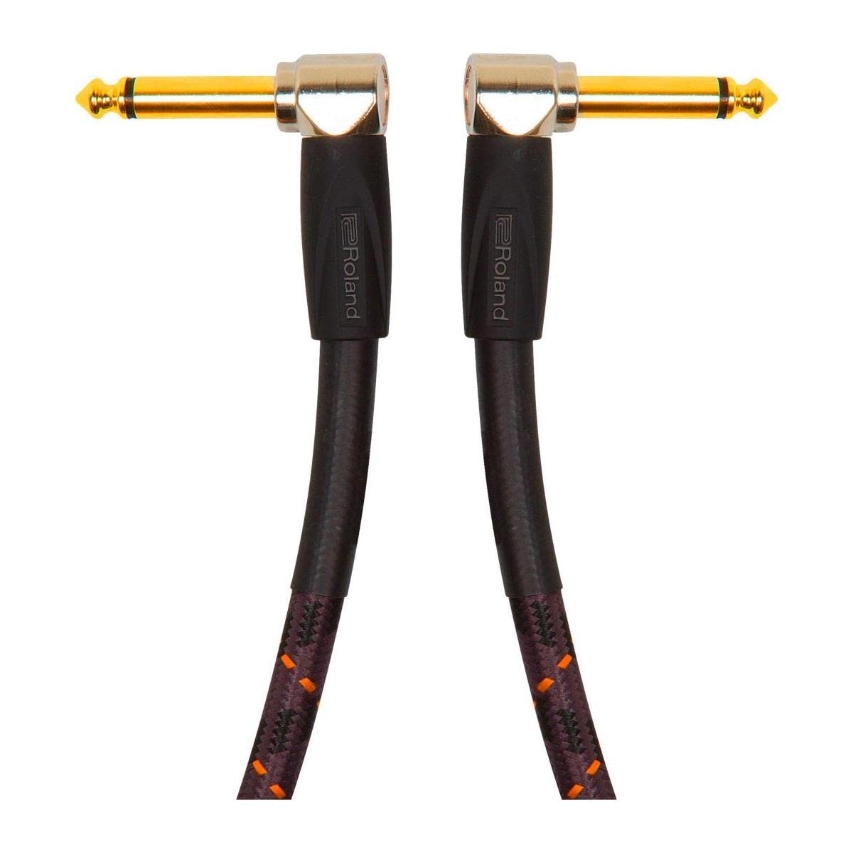 Roland Altın Serisi Enstrüman Kablosu, Açılı/Açılı 1/4-İnç Jack, 1-Ayak