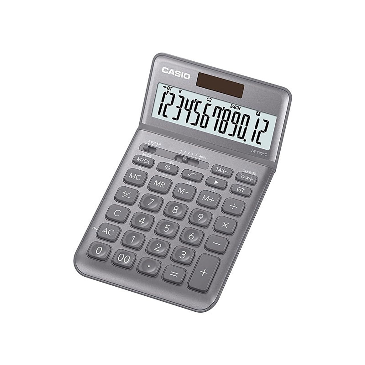 Casio Jw-200Sc-Gy Masa Tipi 12 Hane Hesap Makinesi