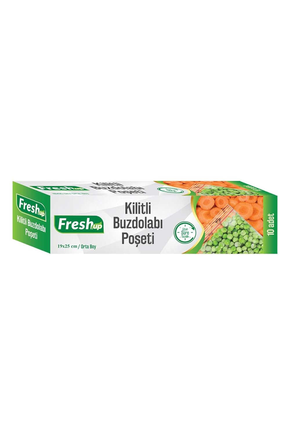Kullan At Market Fresh-Up Kilitli Buzdolabı Poşeti 19x25cm 10'lu