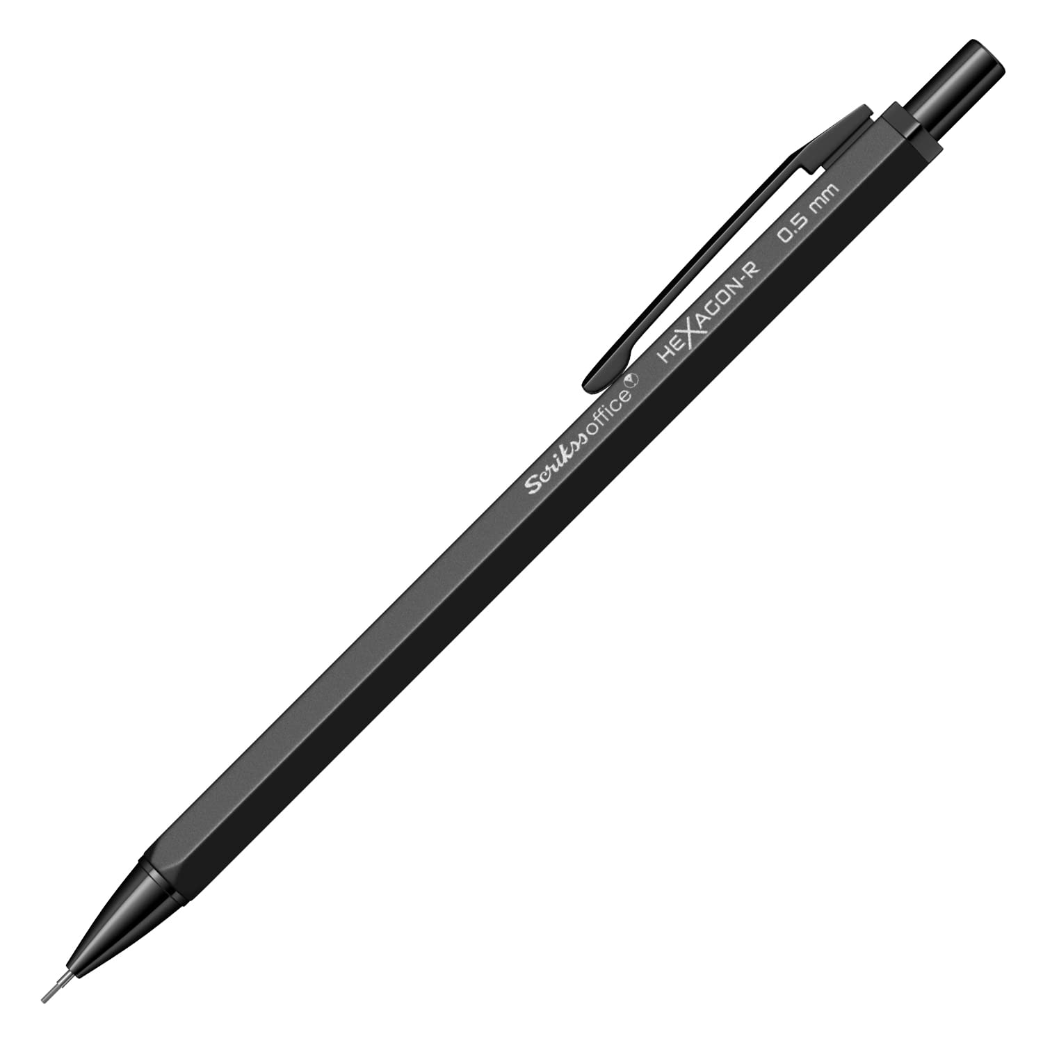 Scrikss Office Hexagonr Mekanik Kurşun Kalem Siyah 0.5 Mm