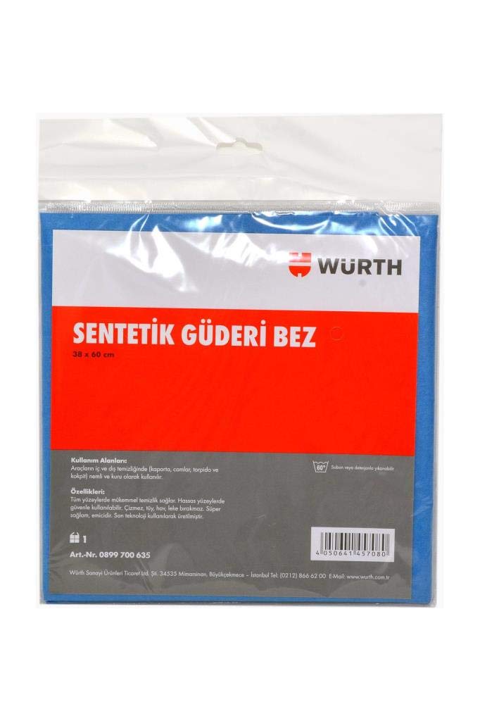 Würth 38x60 cm Sentetik Mavi Temizlik Bezi