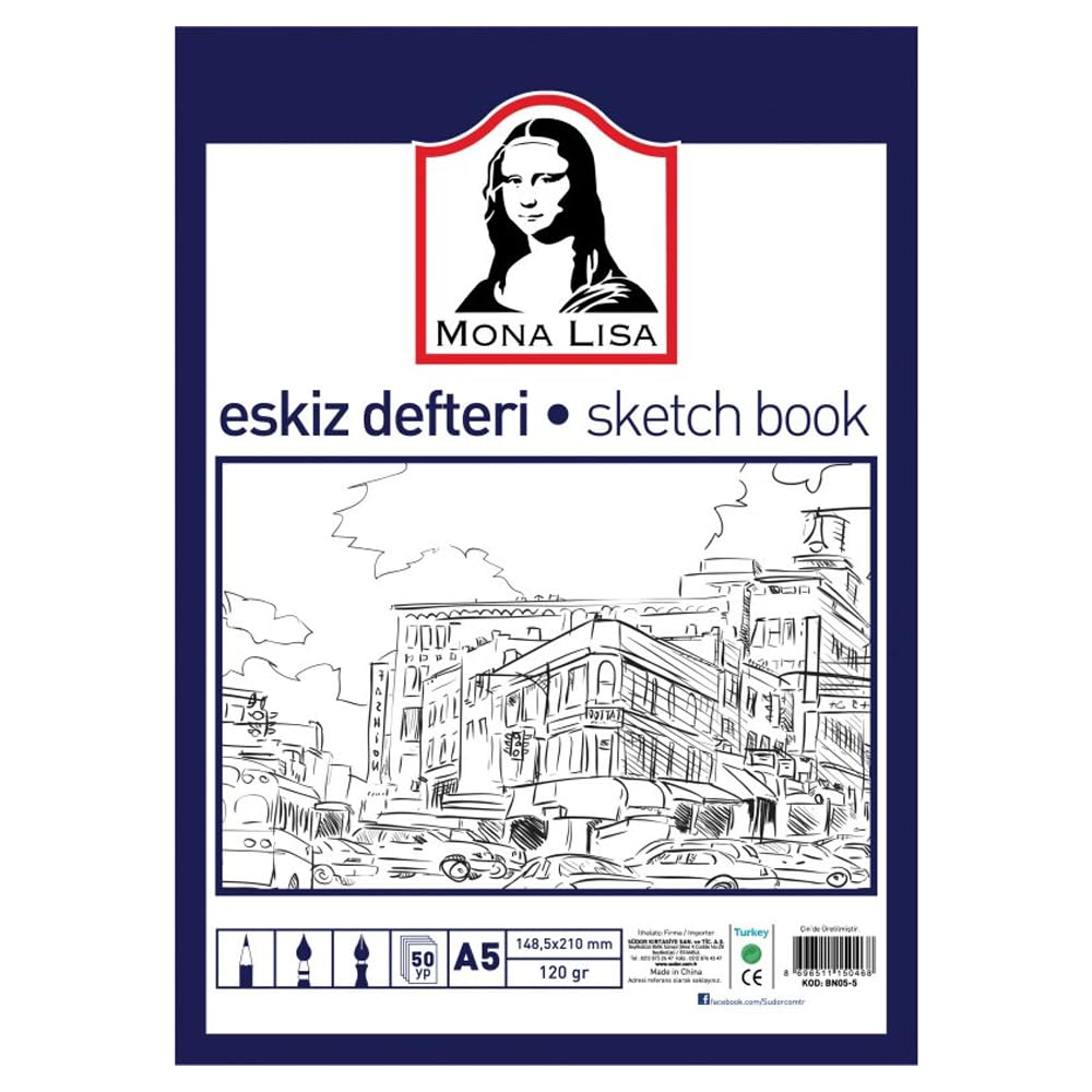 Sudor Südor Bn05-3 120Gr A5 Eskiz Defteri - 50 Yaprak