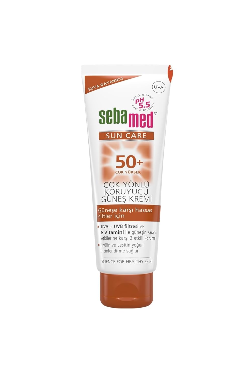 Sebamed Sun Care UVA/UVB Filtresi ve E Vitamini Üçlü Yüksek Koruma Çok Yönlü Güneş Kremi 50 SPF 75 ml