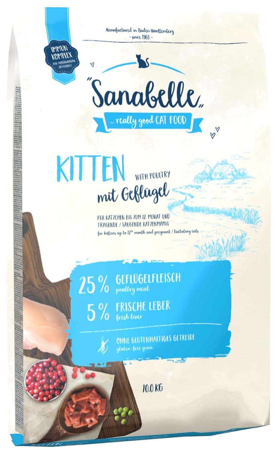 Sanabelle Kitten Glutensiz Hamile Emziren Anne Kedi Ve Yavru Kedi Maması 10 Kg