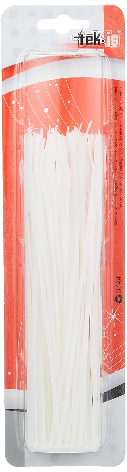 Tek-İş Kablo Bağı 200 X 2.5 mm 100 Adet Beyaz