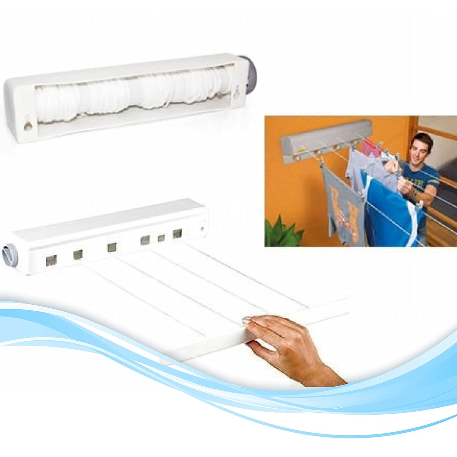 Buffer O26YT0516 Pratik Portatif Yeni Nesil Çek As Kolay Askılık 4 İpli Askılık