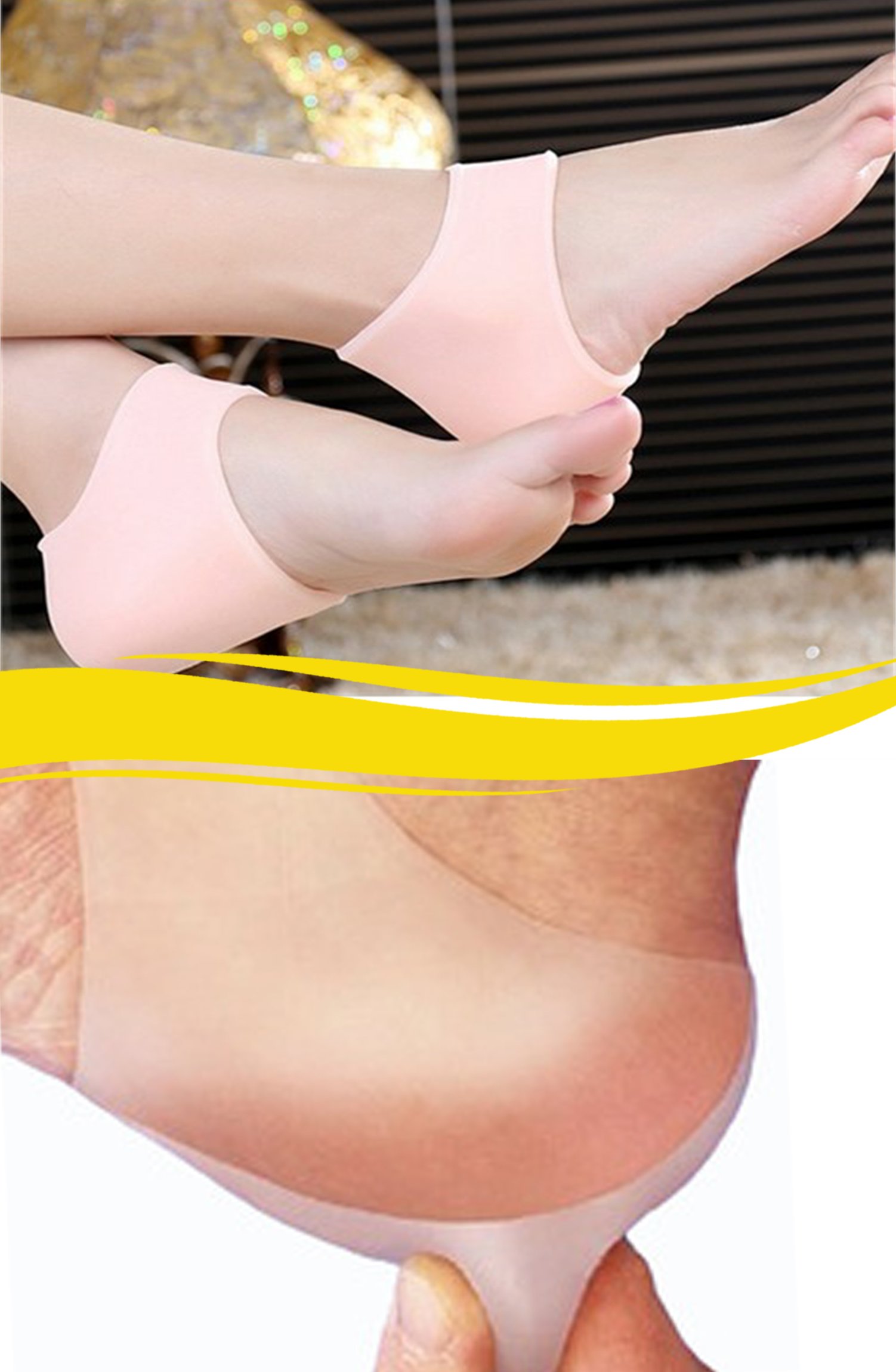 BUFFER® Silikon Plastik Topuk Dikeni Koruyucu Topuk Gömleği 1 çift
