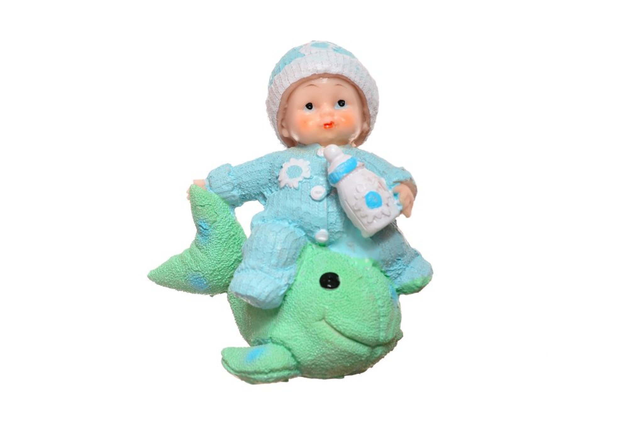 Buffer BB2038ADK1005 Decotown Hediyelik Sevimli Mavi Bebek Biblo Polyester Süs Eşyası