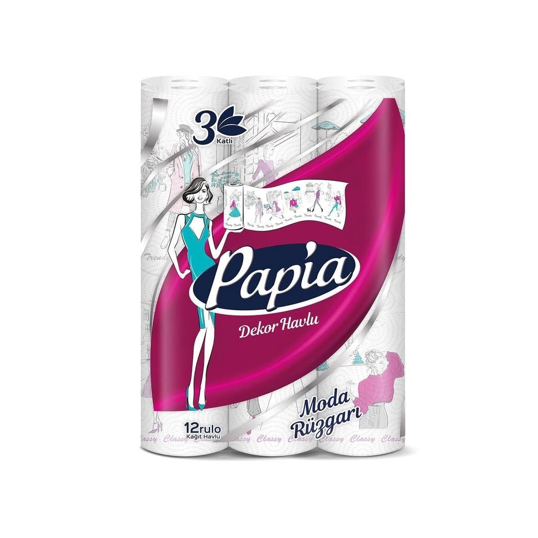 Papia Decor Havlu 12'li