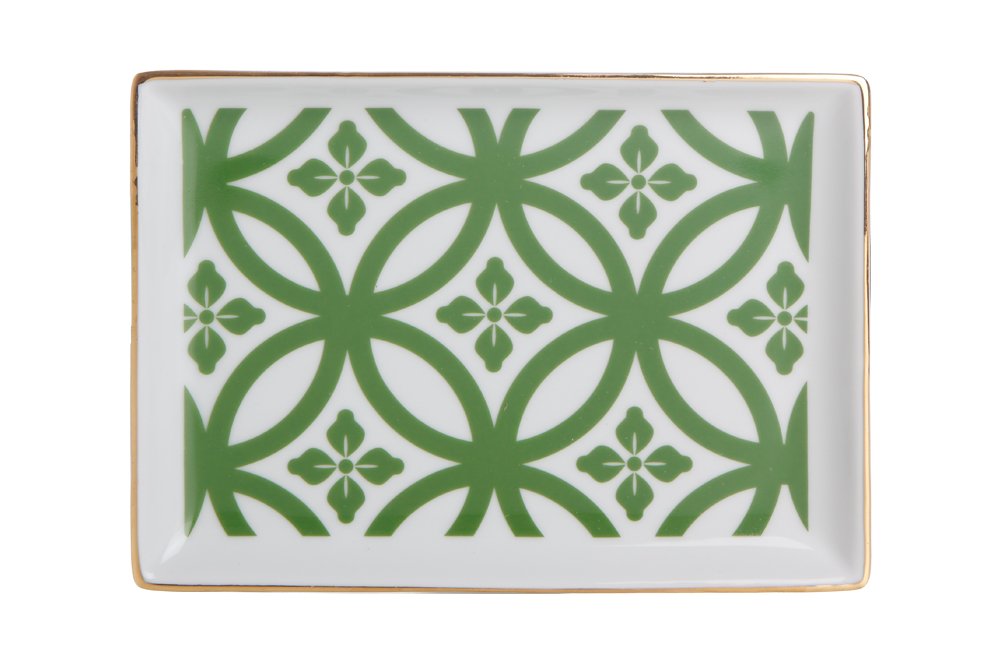 Porland Morocco Desen1 Yeşil Kahvaltı Tabağı 18cm