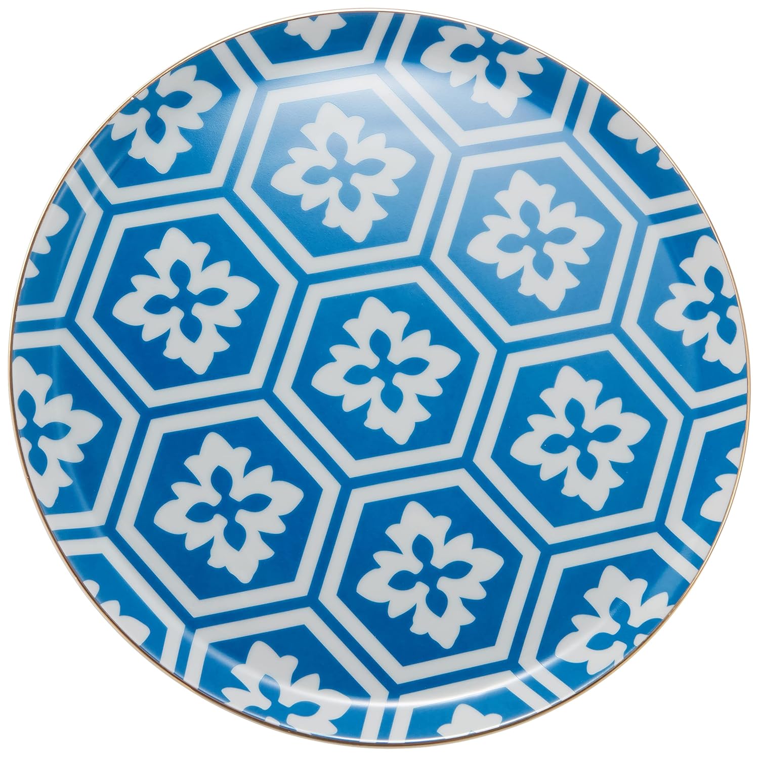 Porland Morocco Ds.2 Mavi Düz Tabak 28 cm, Porselen
